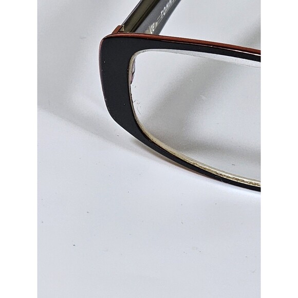Tommy Hilfiger Women's Eyeglasses Vintage Red/black 49-16 130 FRAMES ONLY - Picture 6 of 16